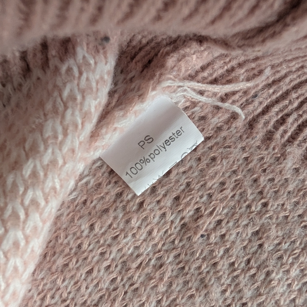 Blush Cream Checkered Cardigan Sweater Oversized Cozy Knit Coquette Soft Girl S image 7